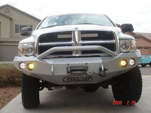 Road Armor 03-05 Dodge 2500 Stealth Front Winch Bumper w/Pre-Runner Guard - Tex Blk - 44044B