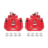 Power Stop 13-17 Ford Explorer Rear Red Calipers w/Brackets - Pair - S5466