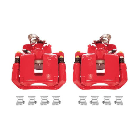Power Stop 13-17 Ford Explorer Rear Red Calipers w/Brackets - Pair - S5466