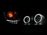 ANZO 2005-2010 Pontiac G6 Projector Headlights w/ Halo Black (CCFL) - 121371