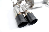 Dinan 15-20 BMW M3/M4 (F80/F82/F83) Free Flow Axleback Exhaust System - Black Tips - D660-0050-BLK