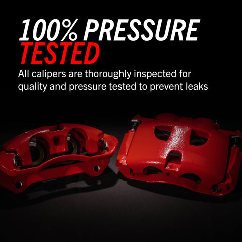 Power Stop 98-01 Audi A4 Rear Red Calipers w/Brackets - Pair - S2108