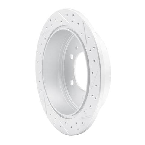 R1 06-10 Hummer H3T Rear Left Drilled & Slotted Geo-Carbon Rotor - 830-93001L