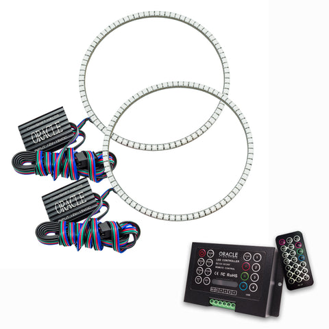 Oracle Jeep Wrangler TJ 97-06 LED Waterproof Halo Kit - ColorSHIFT w/ 2.0 Controller - 3947-333