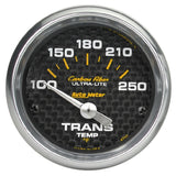 Autometer Carbon Fiber 52mm 100-250 Deg F Electronic Trans Temperature Gauge - 4757