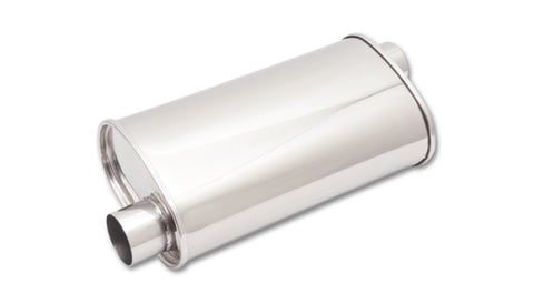 Vibrant StreetPower Oval Muffler 5in x 9in x 15in - 2.25in inlet/outlet (Offset-Offset Same Side) - 1125