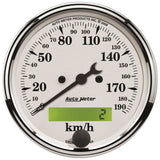 Autometer 3 1/8in 0-190km/h Old Tyme Elec. Programmable Speedometer - 1688-M