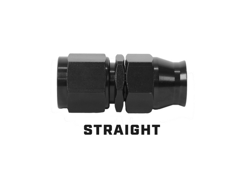 Aeromotive PTFE Hose End - AN-08 - Straight - Black Anodized - 15353