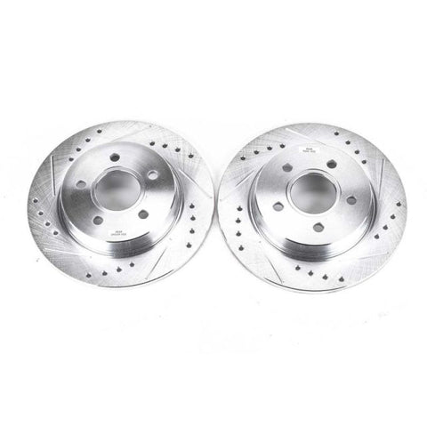 Power Stop 12-18 Ford Focus Rear Evolution Drilled & Slotted Rotors - Pair - AR85145XPR
