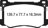 EBC 15+ Hyundai Genesis 3.8 Ultimax2 Front Brake Pads - UD1799