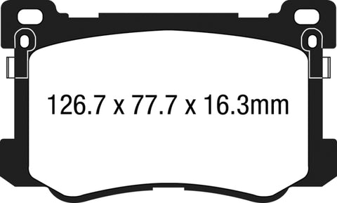 EBC 15+ Hyundai Genesis 3.8 Ultimax2 Front Brake Pads - UD1799