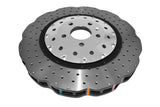 DBA 14-18 Audi RS7 (w/Iron Rotors) Front 5000 Series Cross Drilled Rotor w/Silver Hat - 53002WSLVXD