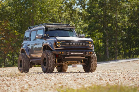 DV8 Offroad 2021+ Ford Bronco Front Bumper V2 - OE Plus Series (Works w/o ACC Relocation) - FBBR-06