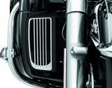 Kuryakyn Radiator Grills For Twin Cooled Models Chrome & Black (Pair) - 7681