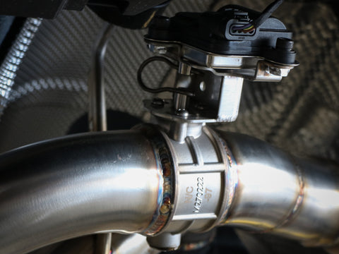 aFe 18-20 Audi RS5 Coupe MACH Force-Xp 3in to 2.5in 304 SS Axle-Back Exhaust System-Quad Carbon Tips - 49-36427-C