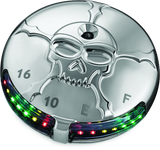 Kuryakyn Zombie Fuel & Battery Gauge Chrome - 7357