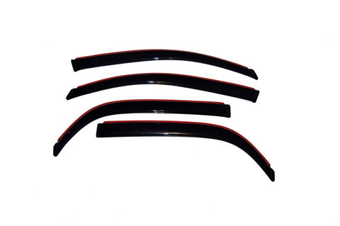 AVS 05-09 Chevy Equinox Ventvisor In-Channel Front & Rear Window Deflectors 4pc - Smoke - 194319