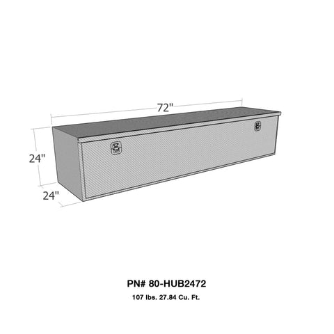 Westin/Brute HD Under Body 24in x 72in Drop Down Door - Aluminum - 80-HUB2472