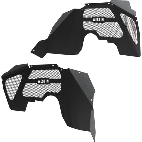 Westin 07-18 Jeep Wrangler JK Inner Fenders - Front - Textured Black - 62-11005