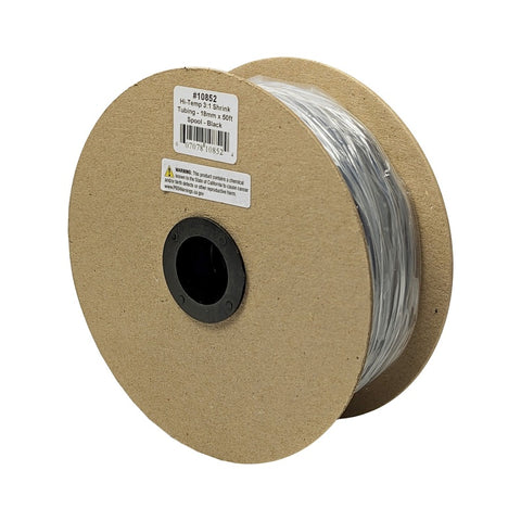 DEI Hi-Temp Shrink Tube 18mm x 50ft Spool - Black - 10852