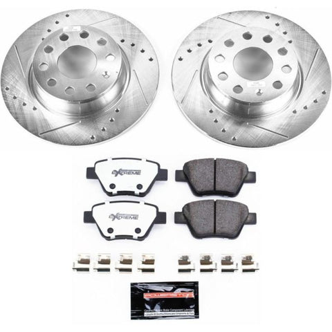 Power Stop 10-12 Audi A3 Rear Z26 Street Warrior Brake Kit - K5667-26