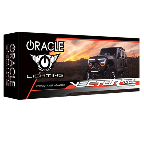 Oracle VECTOR Series Full LED Grille - Jeep Wrangler JK - NA - 5817-PRO