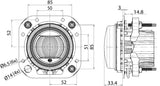 Hella 90mm L4060 LED High Beam / Driving Lamp Module - 011988121