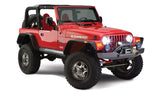 Bushwacker 97-06 Jeep Wrangler Flat Style Flares 4pc - Black - 10920-07