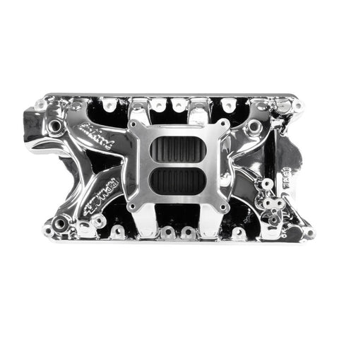 Edelbrock RPM Air-Gap Small Block Ford 351W Intake Manifold - Chrome Plasma Finish - 7581-CP