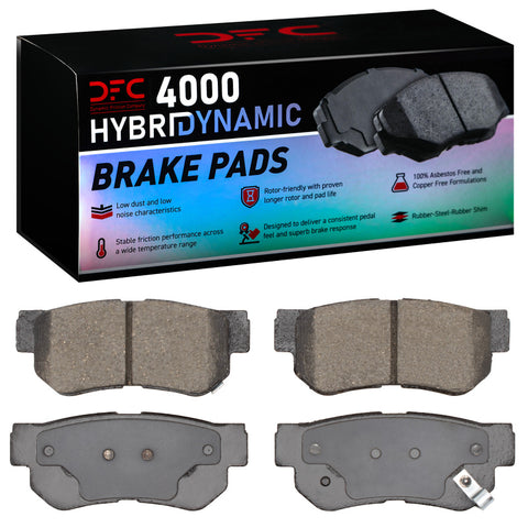 DFC 99-10 Kia Sportage Rear 4000 Hybridynamic Brake Pads - 4000-0813-00