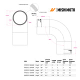 Mishimoto Duracore 3in 90 Degree Coupler - MMDCC-30A9BK