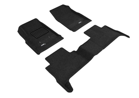 3D MAXpider 15-22Chevrolet Colorado Crew Cab Elegant 1st 2nd Row - Floor Mat Set (Black) - L1CH06704709