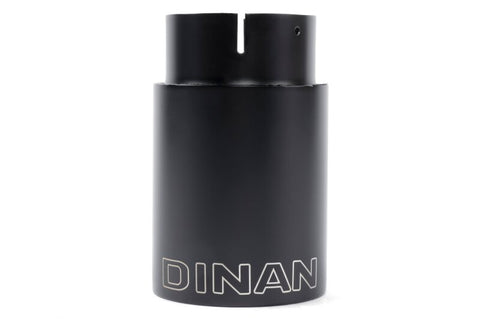 Dinan Double-Walled 4in Clamp-On Exhaust Tip - Black - 4in Outlet / 3.25in Inlet - D663-0574-BOX