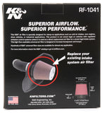 K&N Round Tapered Universal Air Filter 6 inch Flange 7 1/2 inch Base 5 inch Top 7 1/2 inch Height - RF-1041