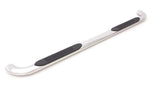 Lund 2019 Chevy Silverado 1500 Double Cab 4In Oval Curved SS Nerf Bars - Polished Stainless - 23276453