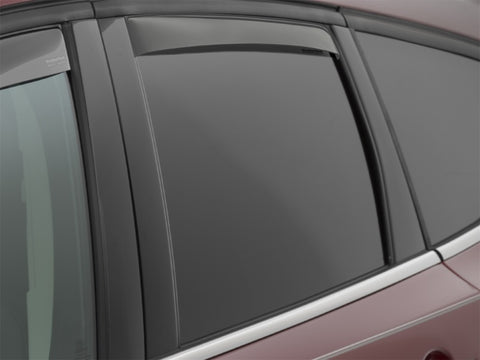 WeatherTech 13+ Ford Escape Rear Side Window Deflectors - Dark Smoke - 81717