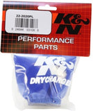 K&N Yamaha WRB650/WB700/WRB700/WRA700 Blue Oval Straight Drycharger Air Filter Wrap - 22-2020PL
