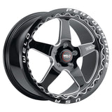 Weld S156 15x10 Ventura 6 Drag 6x139.7 ET38 BS7.00 Gloss BLK MIL DIA 106.1 - S156B0084P38