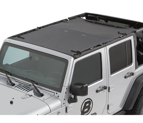 Bestop 07-18 Jeep Wrangler JK 4-Door Sun Safari Bikini (Black Diamond) - 52401-35