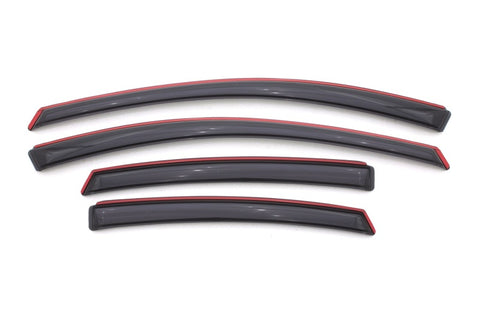 AVS 13-16 Dodge Dart Ventvisor In-Channel Front & Rear Window Deflectors 4pc - Smoke - 194529