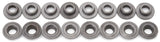 Edelbrock Valve Spring Retainers Steel Set of 16 - 9707