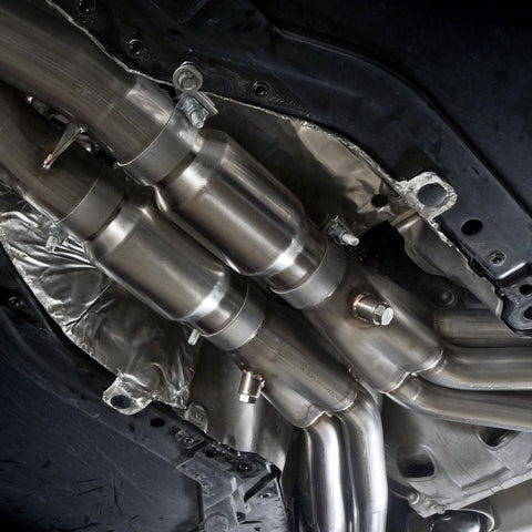 Stainless Works 2014-18 Corvette 6.2L Headers 2in Primaries w/ High-Flow Cats X-Pipe - C72CAT