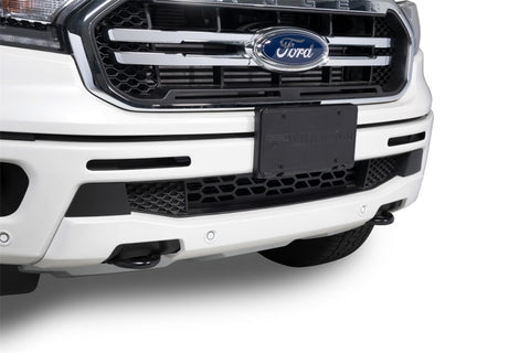 Putco 19-20 Ford Ranger w/o Adaptive Cruise - Hex Shield - Black Powder Coated Bumper Grille Inserts - 83163