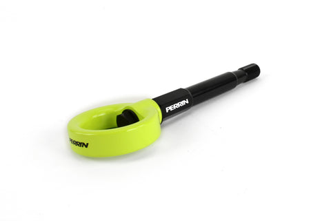 PERRIN 14-19 Subaru Forester Tow Hook Kit (Rear) - Neon Yellow - PSP-BDY-253NY