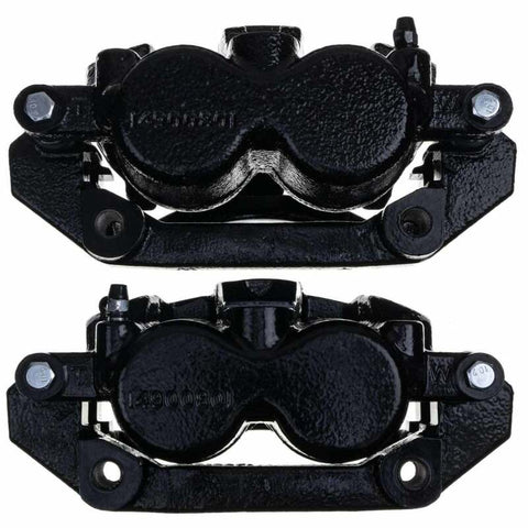 Power Stop 11-18 Ram 1500 Front Black Calipers - Pair (w/Bracket) - S5054BLK