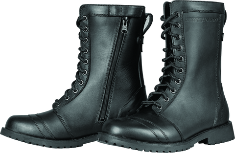 Speed and Strength Fast Times Leather Boots Black Womens - 6 - 880475