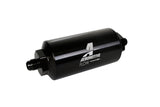 Aeromotive In-Line Filter - (AN-6 Male) 10 Micron Microglass Element Bright Dip Black Finish - 12345