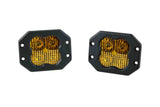 Diode Dynamics SS3 LED Pod Sport - Yellow Combo Flush (Pair) - DD6719P
