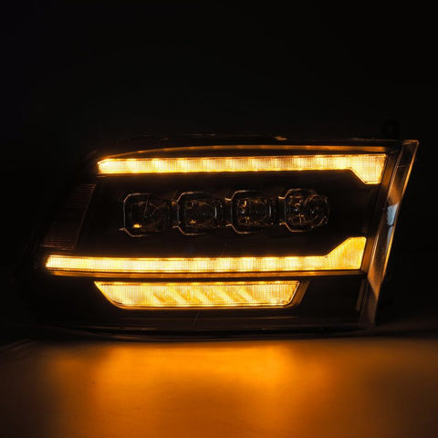 AlphaRex 09-18 Ram 2500 NOVA LED Proj Headlights Plank Style Chrome w/Activ Light/Seq Signal/DRL - 880556
