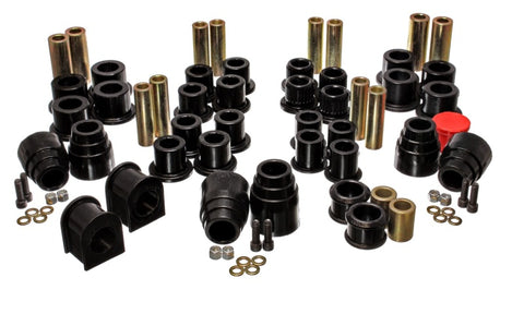 Energy Suspension 00-04 Ford Excursion 4WD Black Hyper-flex Master Bushing Set - 4.18120G